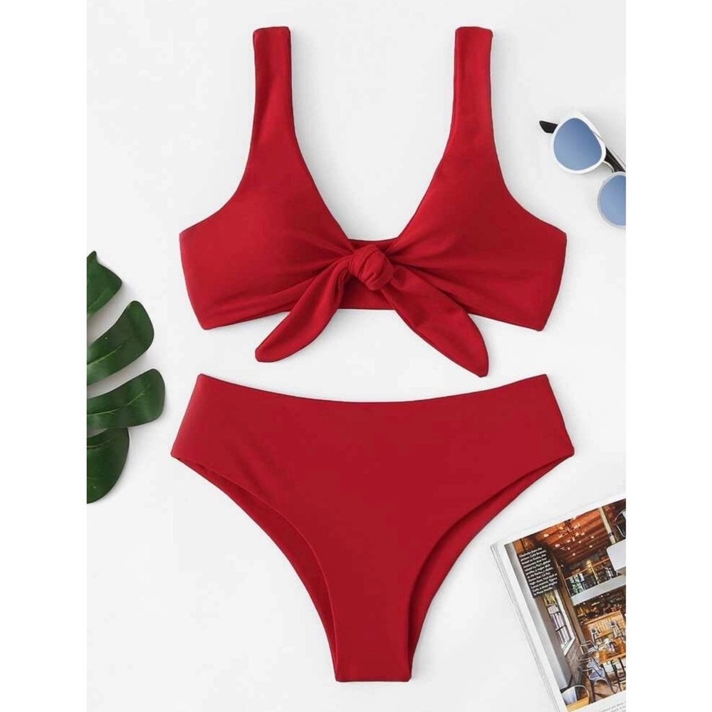 💫 Shein Red Knot Bikini